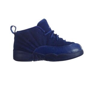 Jordan 12 Retro Deep Royal Toddler Baby Sneakers 5C 
Blue/White/Grey